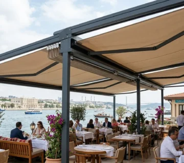 مظلات متحركة كهربائية تركية