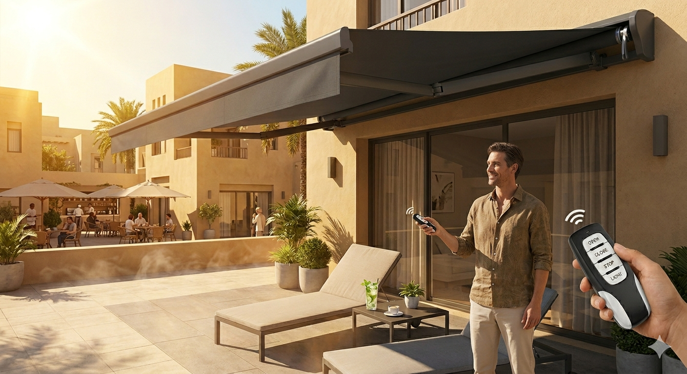 مظلة متحركة ريموت